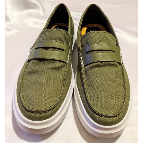 Cole Haan Grand 360 Men's Rally Canvas Penny Loafers C35229 Olive Size 10.5M - Picture 3 of 9